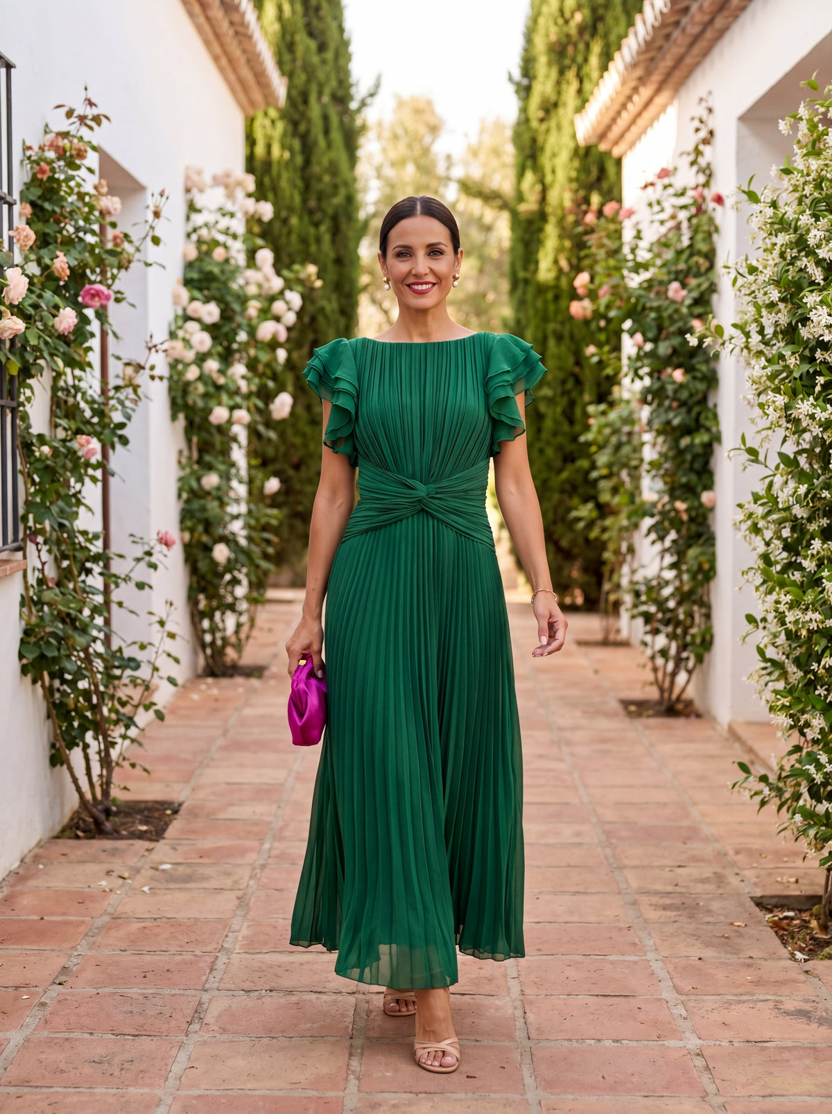 Chiara - Elegant Ruched Maxi Dress