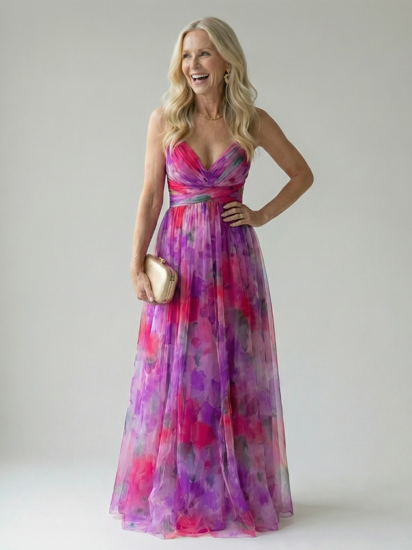 Ruth - Chic Chiffon Maxi Dress