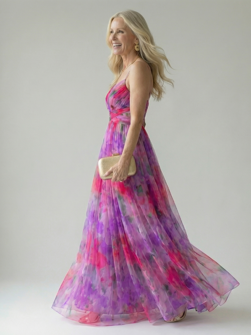 Ruth - Chic Chiffon Maxi Dress