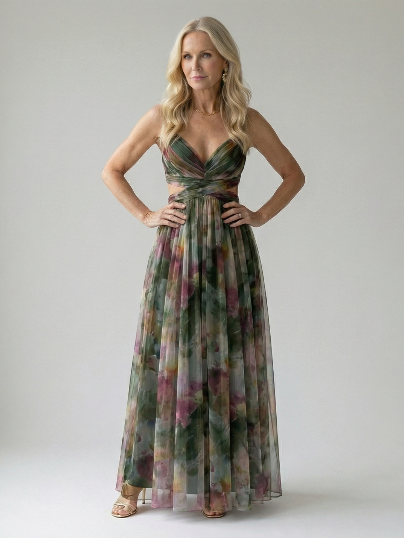 Ruth - Chic Chiffon Maxi Dress