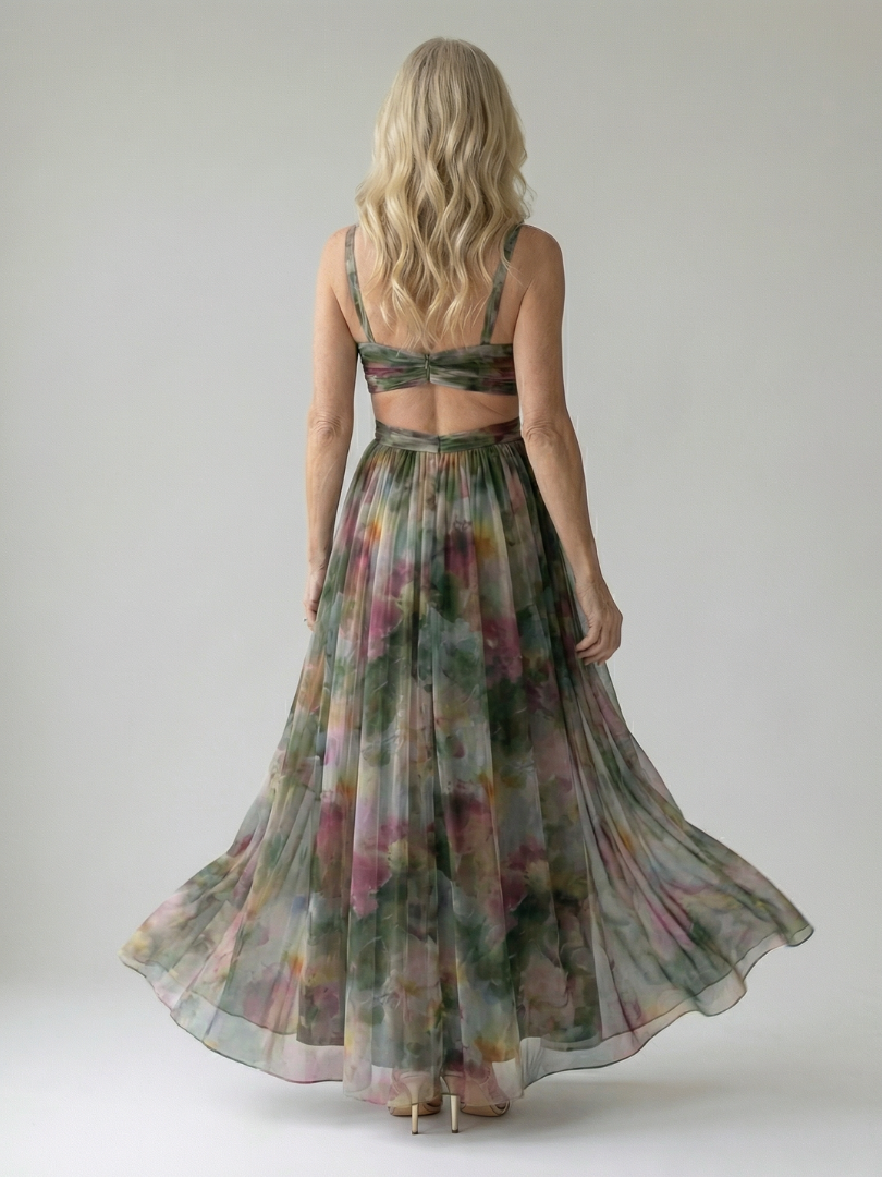 Ruth - Chic Chiffon Maxi Dress