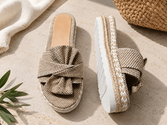 Cecilia - Orthopedic Bow Platform Slide Sandals