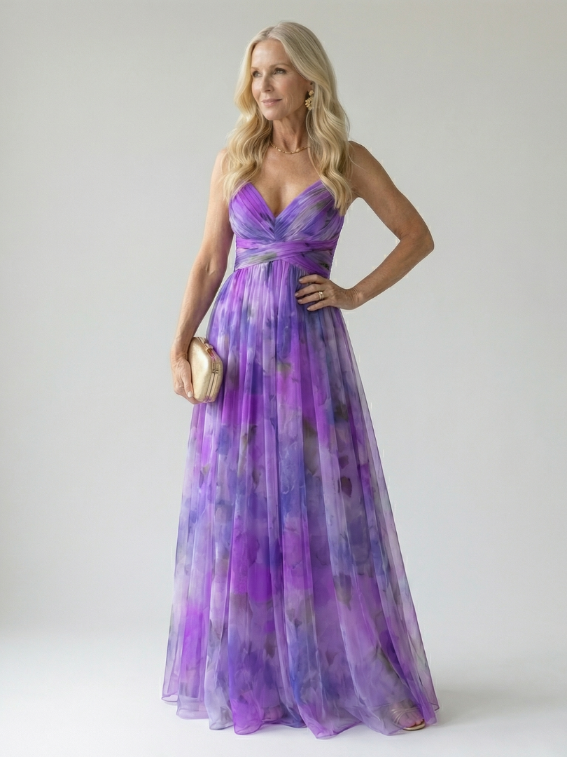Ruth - Chic Chiffon Maxi Dress