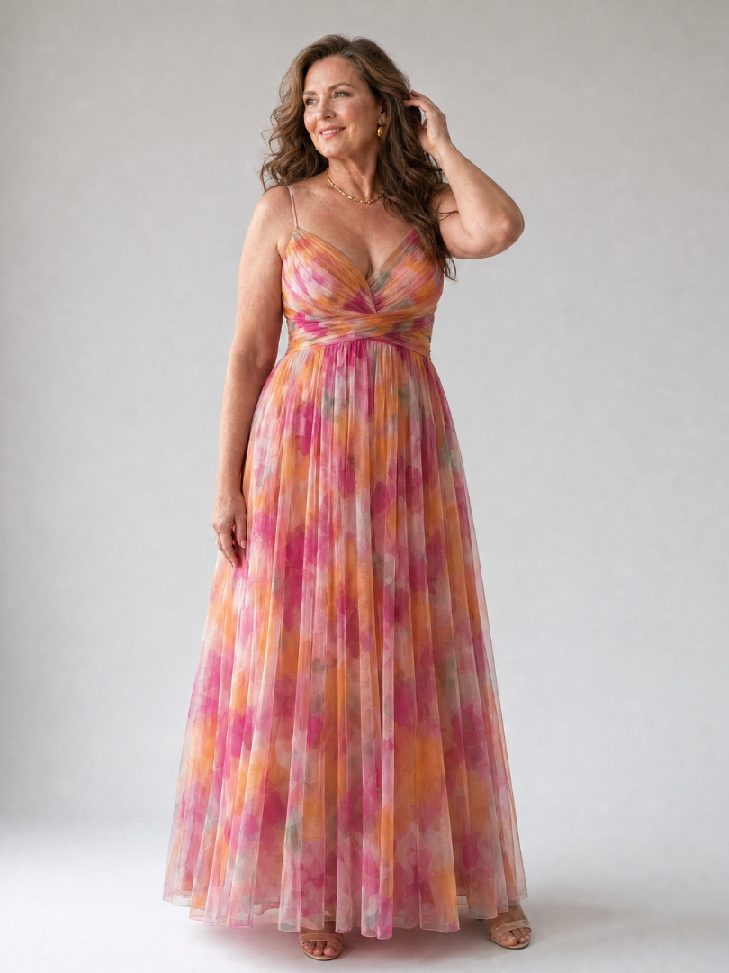 Ruth - Chic Chiffon Maxi Dress