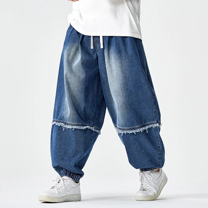 Zula - Stylish Wide-Leg Denim Joggers