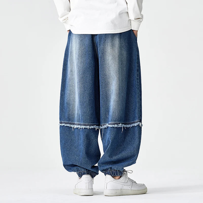 Zula - Stylish Wide-Leg Denim Joggers