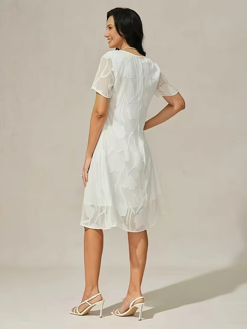 Zoe - Chiffon Knee-Length A-Line Dress