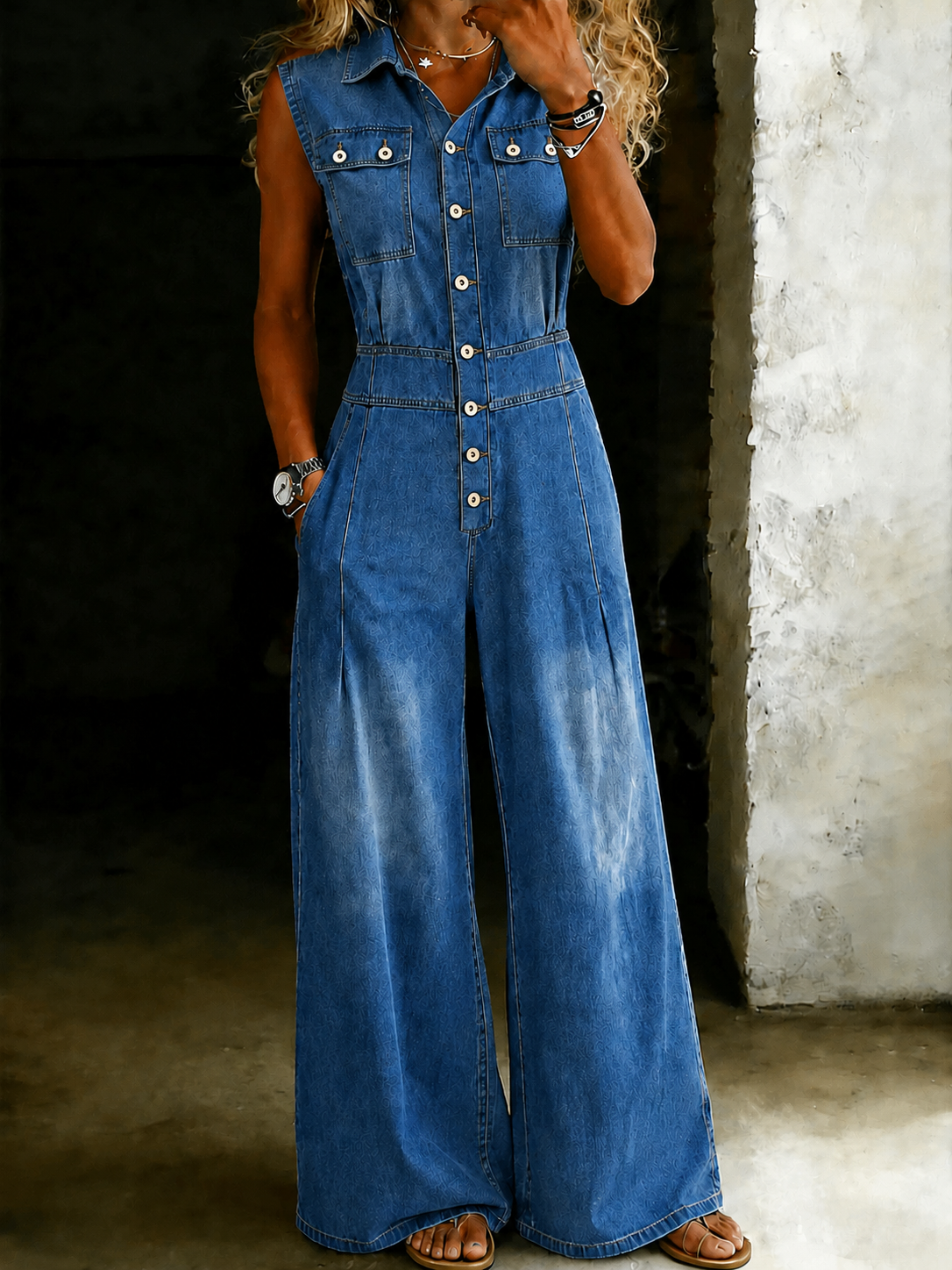 Suzy - Effortless Denim Jumpsuit