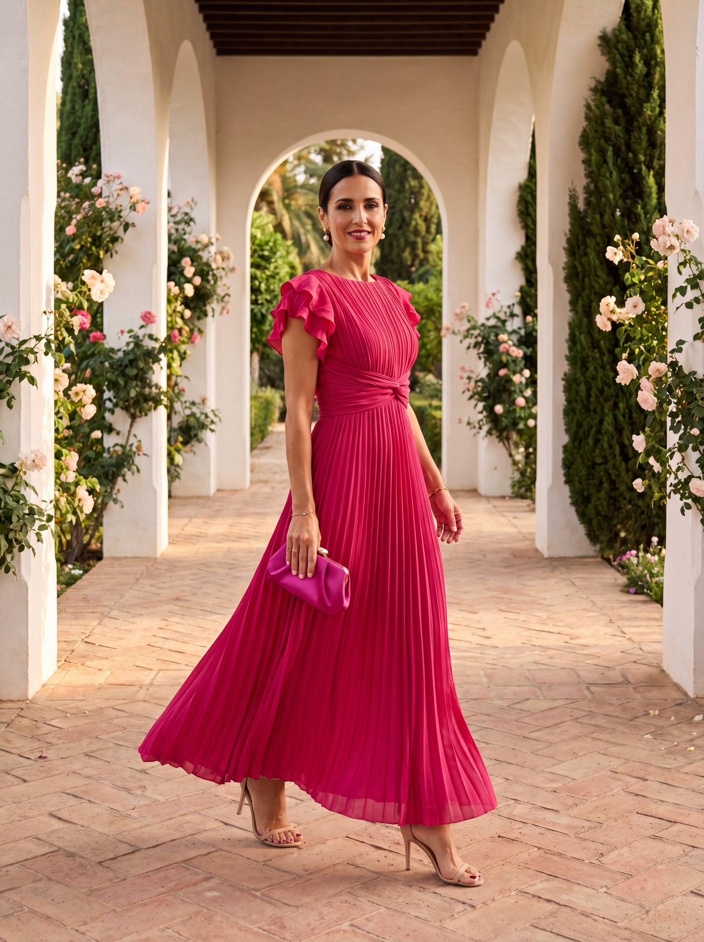 Chiara - Elegant Ruched Maxi Dress