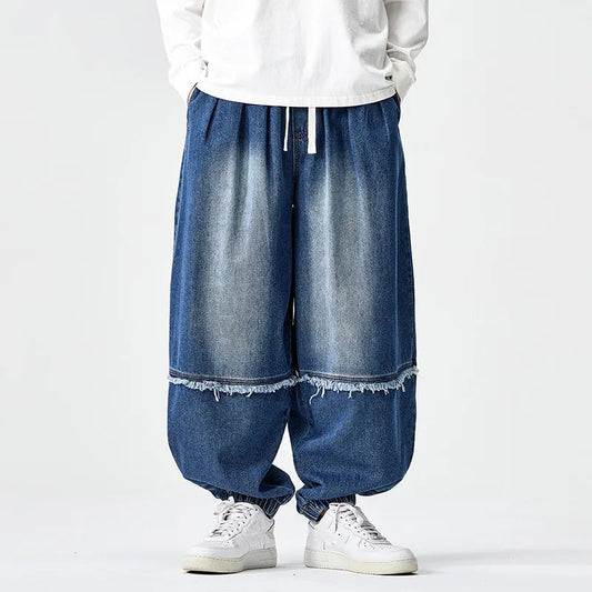 Zula - Stylish Wide-Leg Denim Joggers