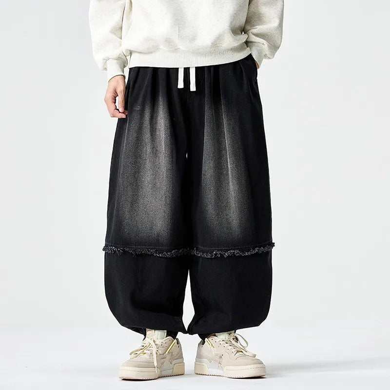 Zula - Stylish Wide-Leg Denim Joggers