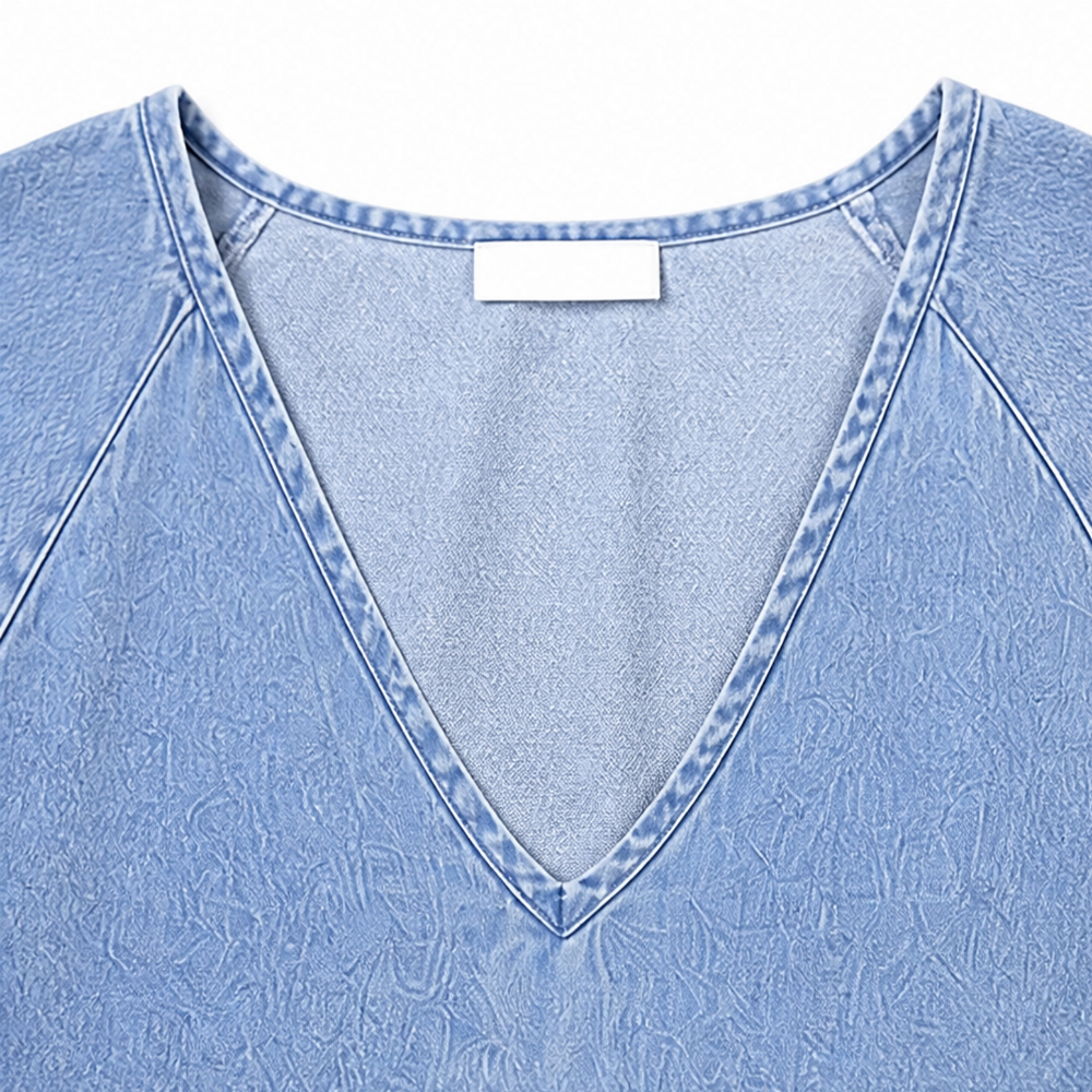 Nora - Breezy Denim Babydoll Dress
