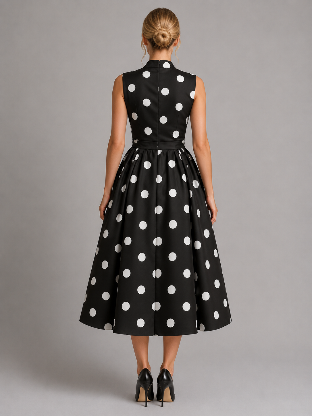 Alison - Polka Dot Midi Dress