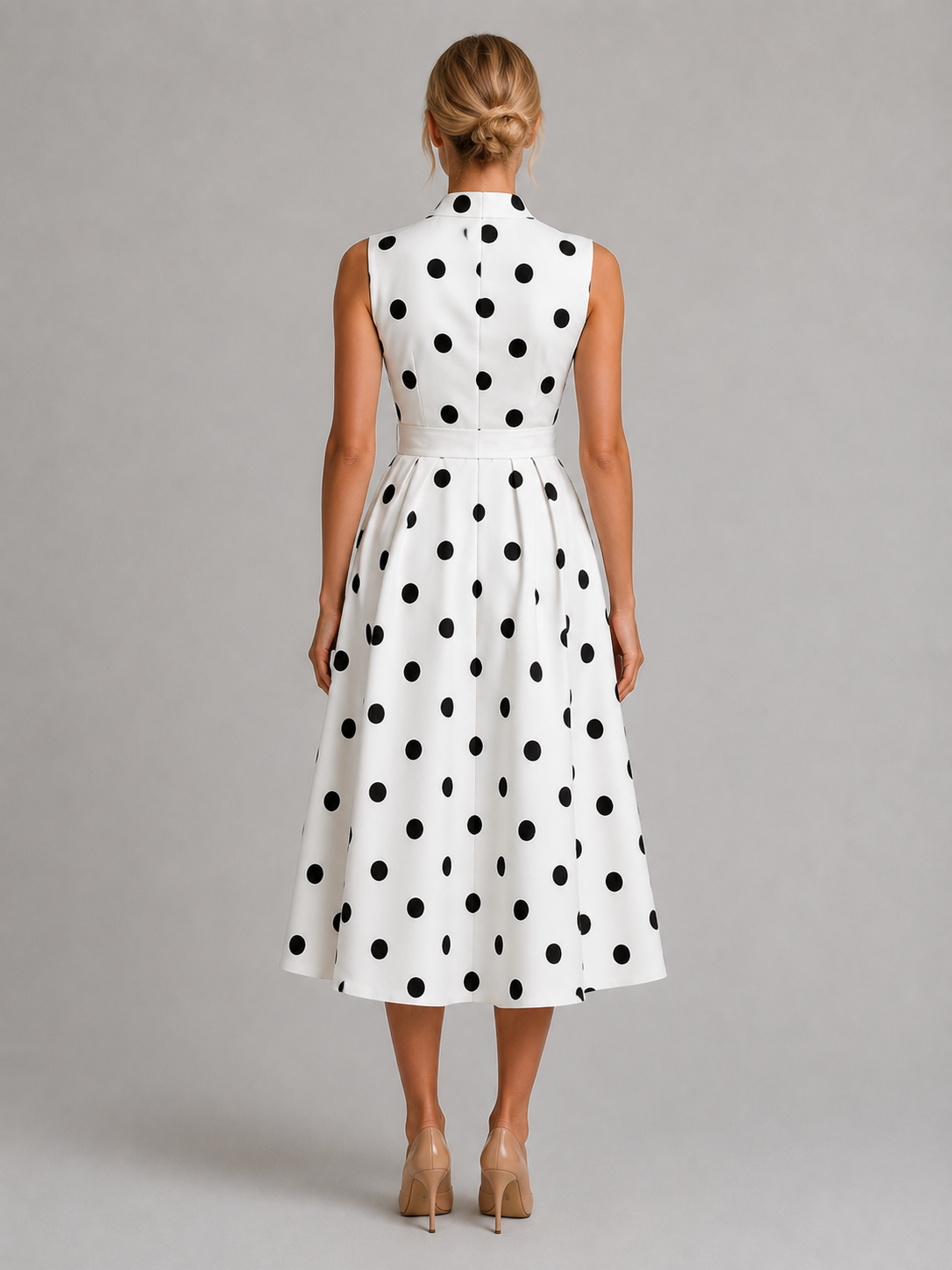 Alison - Polka Dot Midi Dress
