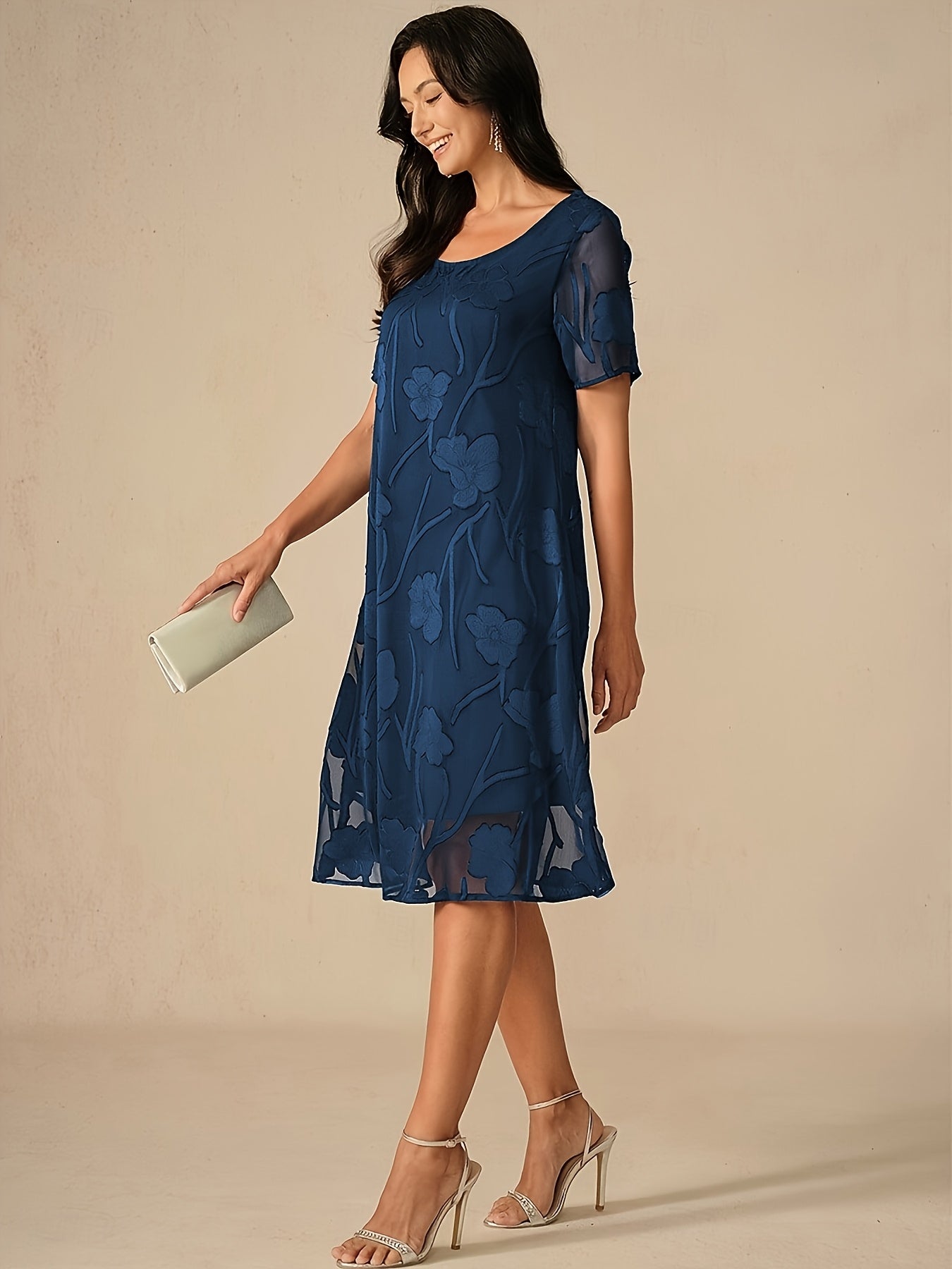 Zoe - Chiffon Knee-Length A-Line Dress