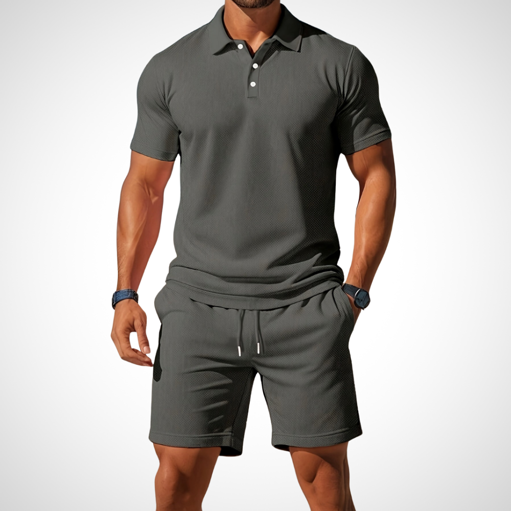 Enrique - Casual Polo and Shorts Set