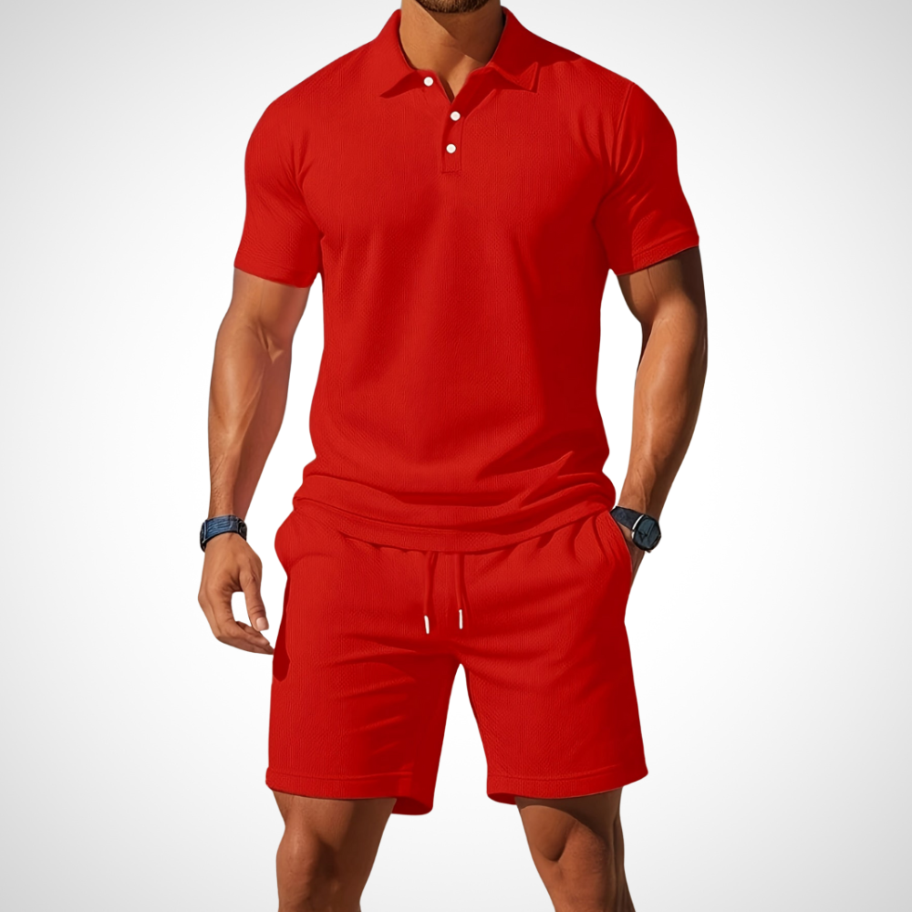 Enrique - Casual Polo and Shorts Set