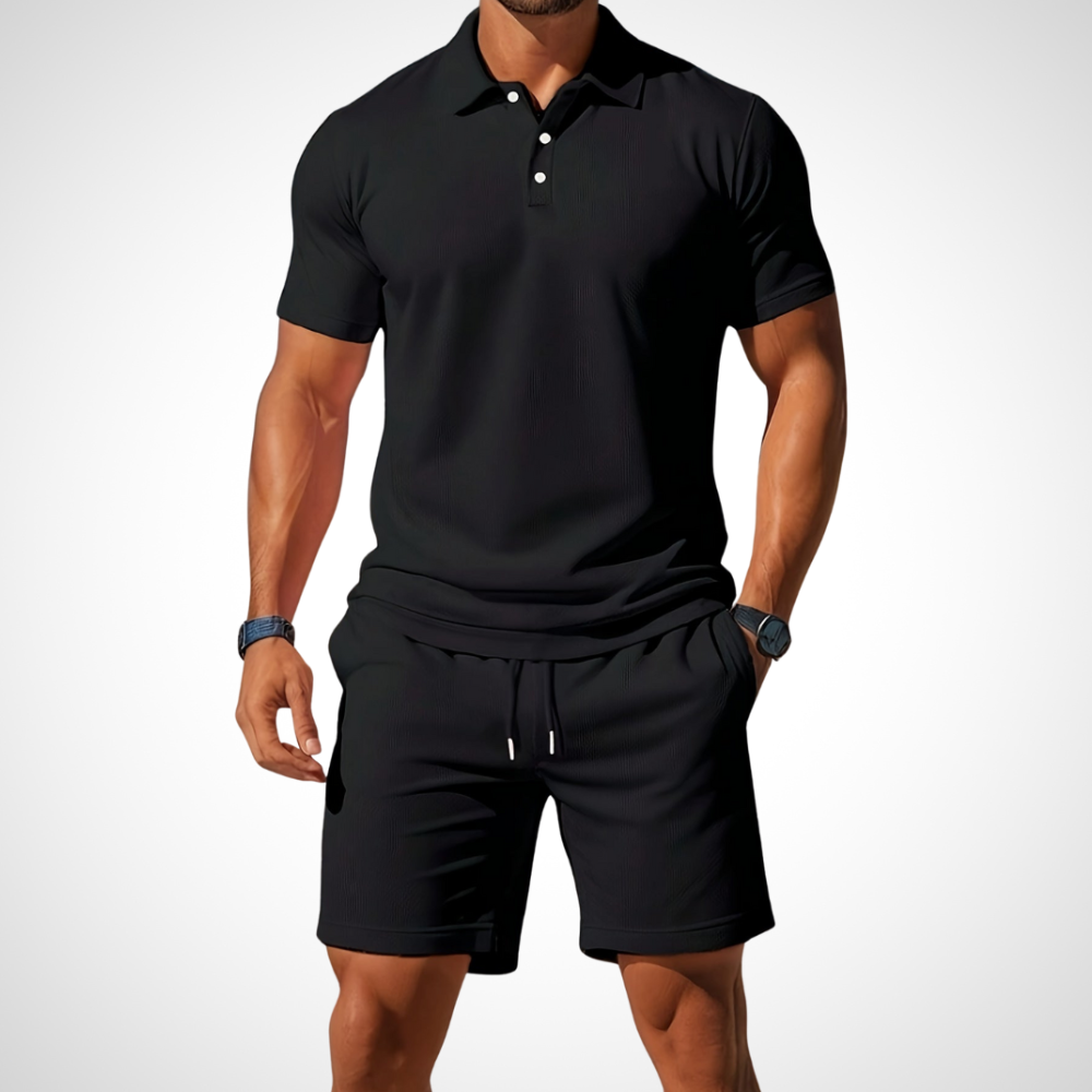 Enrique - Casual Polo and Shorts Set