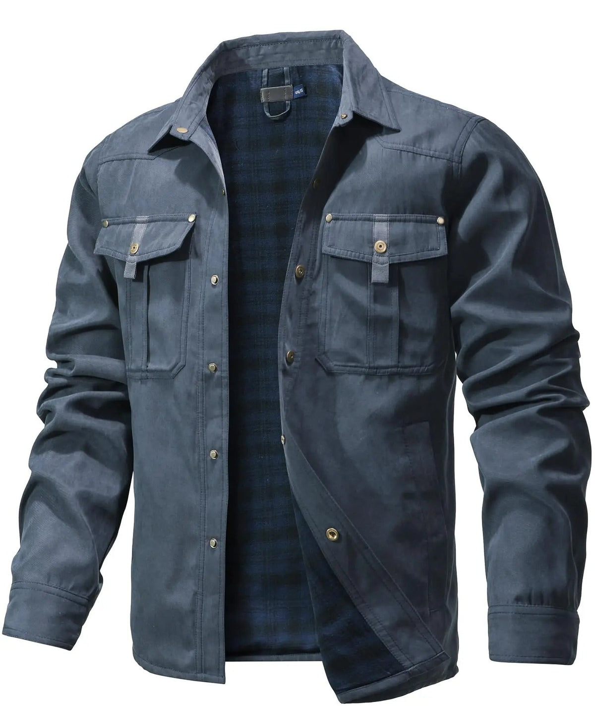 Aston - Casual Plaid Flannel Jacket
