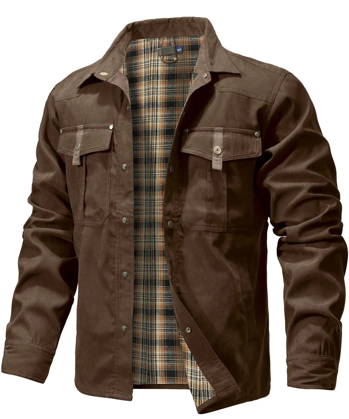 Aston - Casual Plaid Flannel Jacket